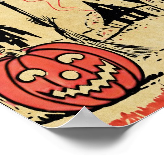 Poster Halloween Witches (Hoek)