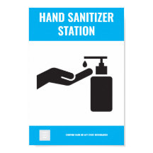 Poster Hand Sanitizer Station