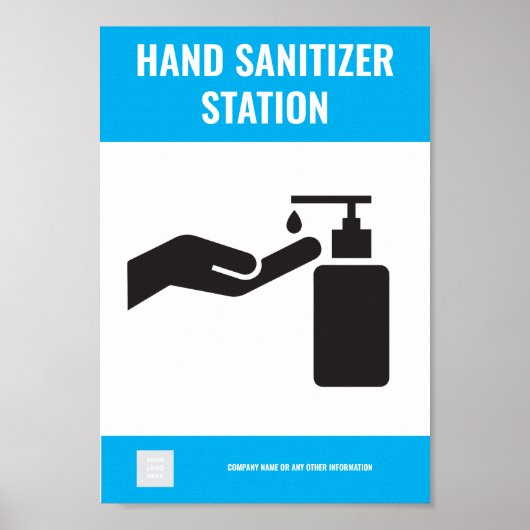 Poster Hand Sanitizer Station (Voorkant)