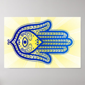 poster, hand van Fatima Poster