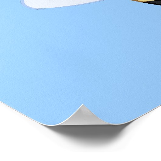 Poster handbediende handbek (Hoek)