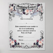 Poster Handfasting Certificate - Fantasy Ownership (Voorkant)