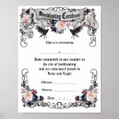 Poster "Handfasting Certificate" — Fantasy Ravens (Voorkant)