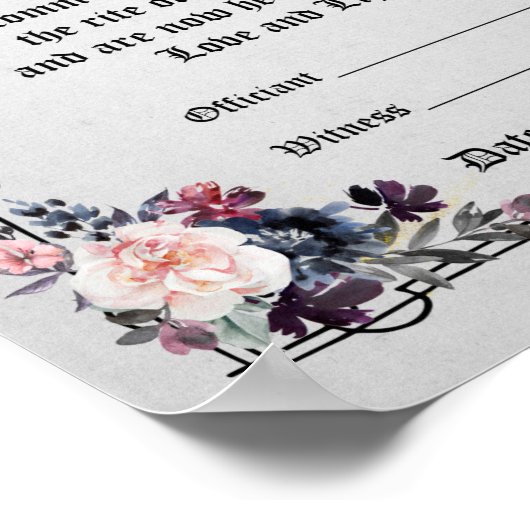 Poster "Handfasting Certificate" — Fantasy Ravens (Hoek)