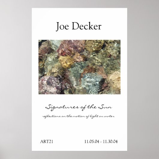 Poster: Handtekeningen van de zon / ART21 Poster (Voorkant)