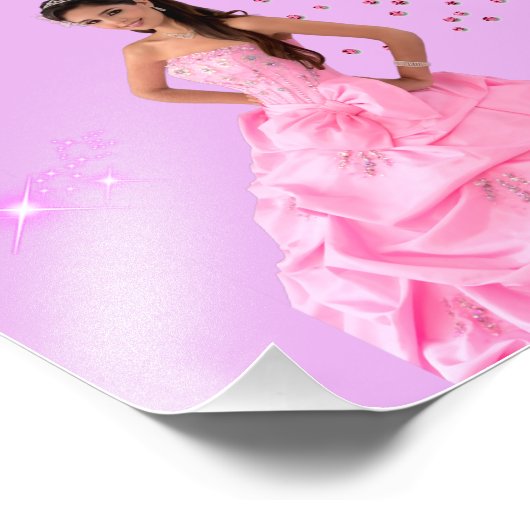 Póster happy birthday, quinceañera foto afdruk (Hoek)