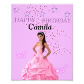 Póster happy birthday, quinceañera foto afdruk (Voorkant)
