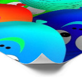 Poster Happy Faces-ballonnen (Hoek)