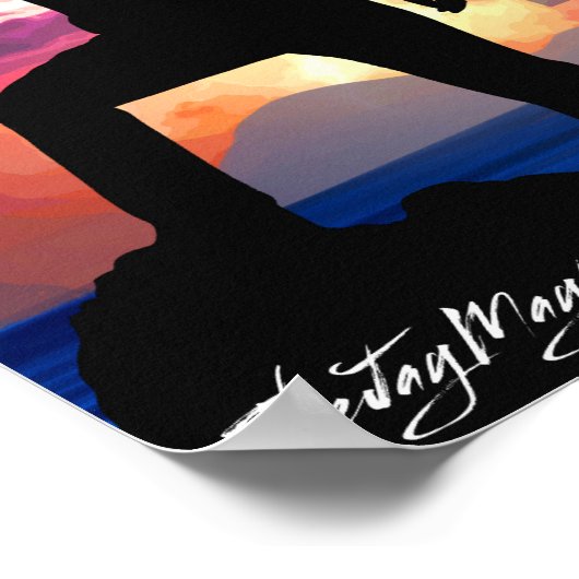 poster "hard werken" (Hoek)