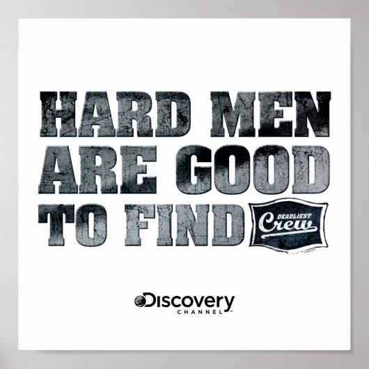 Poster harde Mannen (Voorkant)