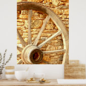 Poster hart kruiwagen (Keuken)