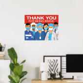 POSTER Hartelijk dank aan eerste medische hulpverl (Thuiskantoor)
