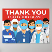 POSTER Hartelijk dank aan eerste medische hulpverl (Voorkant)