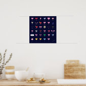 Poster Harttypen (Keuken)