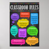 Poster Hashtag Classroom Rules (Voorkant)