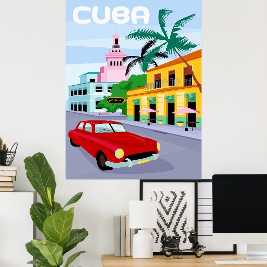 Poster Havana Cuba (Thuiskantoor)