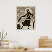  Poster Hawaii Hula Girl (Keuken)