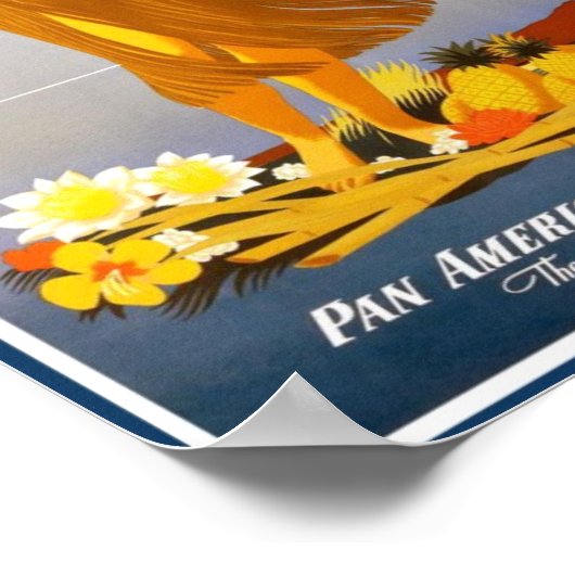 Poster-Hawaii  reclame Poster (Hoek)