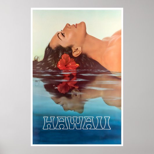 Poster Hawaii Reis Kunst Thuisprint (H1008) (Voorkant)