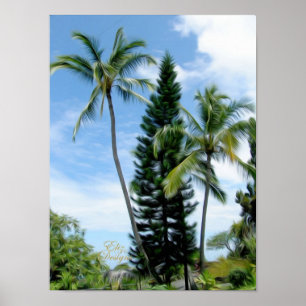 Poster Hawaiian Palms
