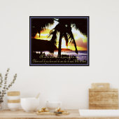 Poster Hawaiian Quote (Keuken)