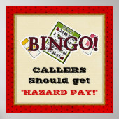 Poster hazard Pay Bingo (Voorkant)