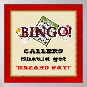 Poster hazard Pay Bingo