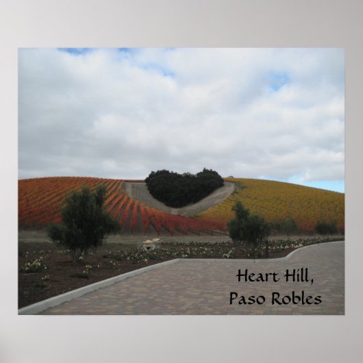 Poster: Heart Hill, Paso Robles, in het najaar Poster (Voorkant)