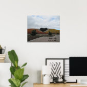 Poster: Heart Hill, Paso Robles, in het najaar Poster (Thuiskantoor)