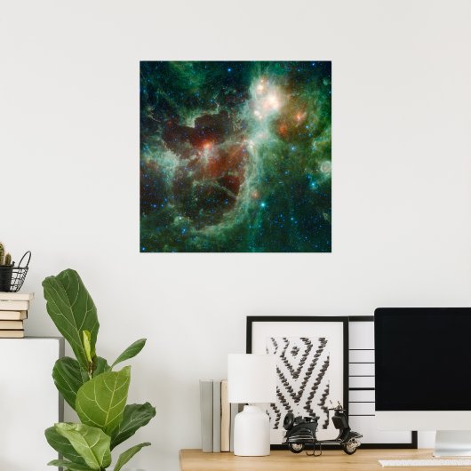 POSTER HEART NEBULA (Thuiskantoor)
