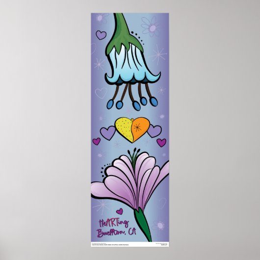 Poster - heARTing Flowers - Buellton.Art (Voorkant)