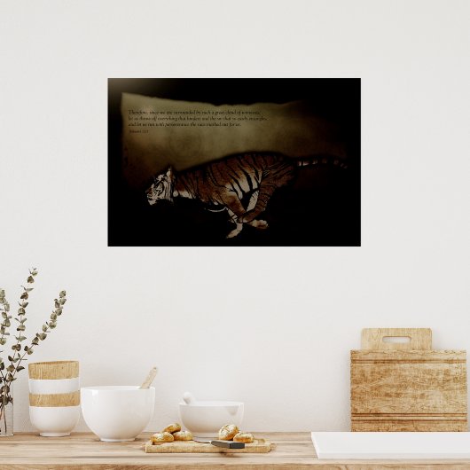 Poster - Hebreeuwen 12:1 - Laten we rennen! Inspir (Keuken)