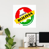 Poster Hecho en Bolivia (Thuiskantoor)