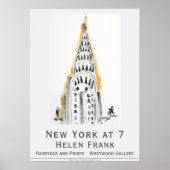 POSTER Helen Frank New York op 7 Chrysler Building (Voorkant)