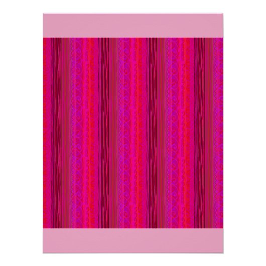 poster “HELLE STREPEN” in hete roze (Voorkant)