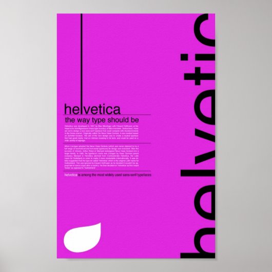 Poster Helvetica (Voorkant)