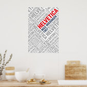Poster Helvetica (Keuken)