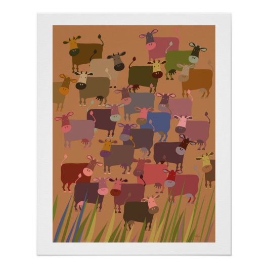 poster herd of cows (Voorkant)