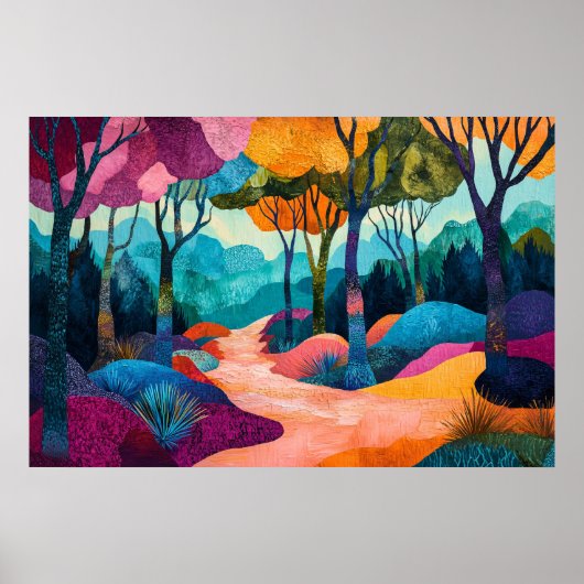 Poster herfst bos (Voorkant)