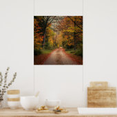 Poster herfst bos (Keuken)