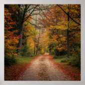 Poster herfst bos (Voorkant)