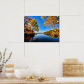 Poster Herfst Lake (Keuken)