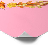 Poster herfst met grote offerte (Hoek)