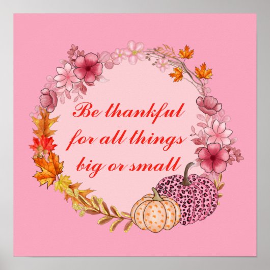 Poster herfst met grote offerte (Voorkant)