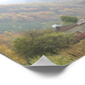 Poster herfstdag dorp berg foto (Hoek)