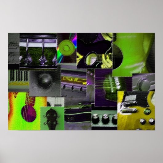 Poster Het draait allemaal om muziek! (Voorkant)