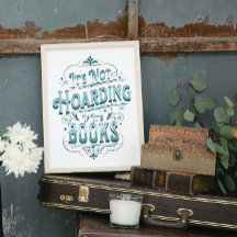 Poster: "Het is niet hamsteren als het boeken zijn