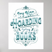 Poster: "Het is niet hamsteren als het boeken zijn Poster (Voorkant)