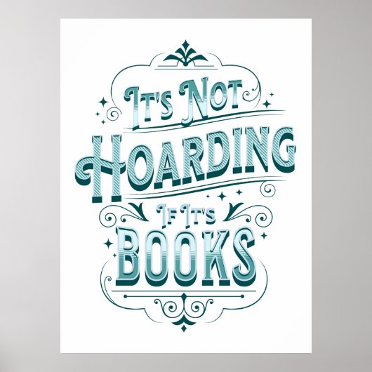 Poster: "Het is niet hamsteren als het boeken zijn Poster (Voorkant)