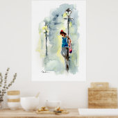 poster 'Het meisje' (Keuken)